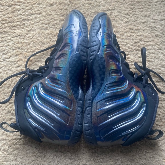 Nike‎ Black/greenish foam posite mid legion Sneakers Sporty Design - Picture 4 of 6